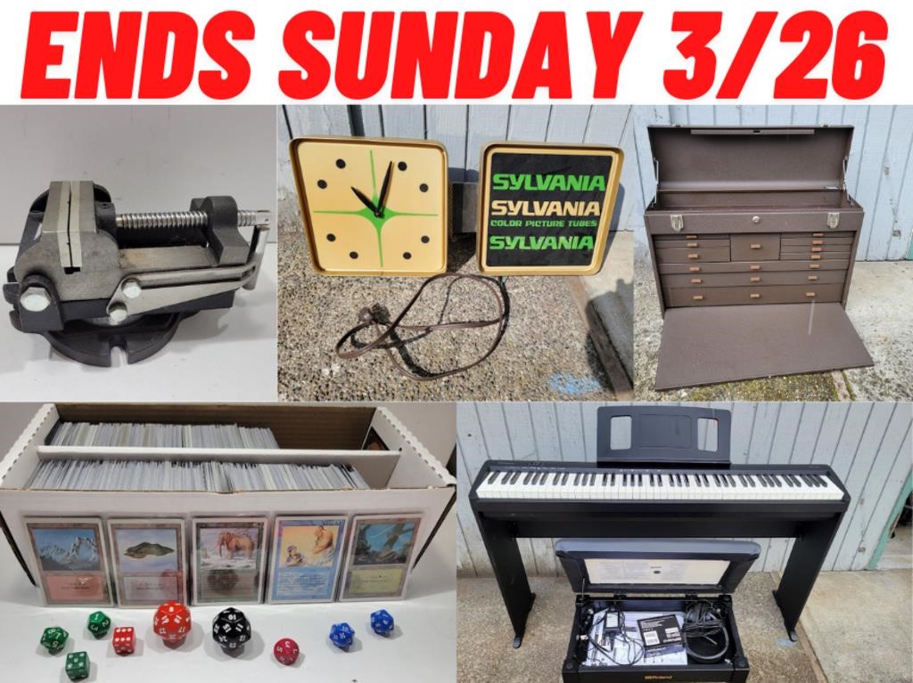 March 26th - Tools, Store Returns, Cards & Collectibles