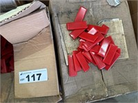 10 Boxes Red Plastic End Caps