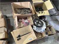 Pallet Assorted Contents Cogs, Control Cable