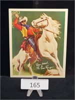 1930's Bond Bread The Lone Ranger Promotional Card