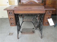 Singer Treadle Sewing Machine and Table