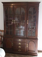 Drexel China Cabinet 54" W 15"D 77"T