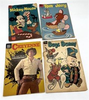 Dell 10c Comics Cheyenne, Bugs Bunny, Mickey Mouse