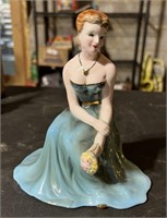 Vintage Ceramic Woman Figurine - Unbranded