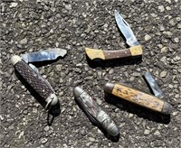Pocket Knife Lot - (4) Blades Included, (1) Primit