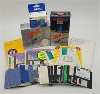 Vintage 3.5" Disk, 5 1/4" Diskettes, Formatted M