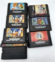 Genesis Video Game System Game Cartridges Sonic+
