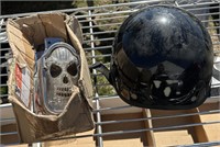 Motorcycle Helmet & Chopperman Vanity Skull Shaped