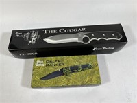 KNIFES - (1) THE COUGAR, (1) DELTA RANGER - FROST