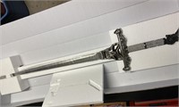 SKULL SWORD - WITH RAVEN HANDLE - WITH MOUNT -