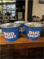 3 Bud Light Buckets