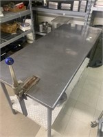 Food Prep Table with large can opener