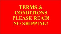 Terms & Conditions - Please Read
