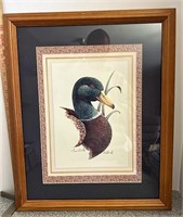 Tom wood mallard duck framed print