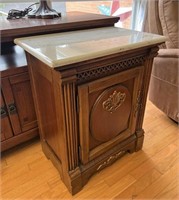 28 x 24 marble top style cabinet
