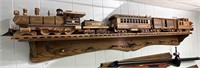 Handmade wooden train by Dick Mcbride incredible