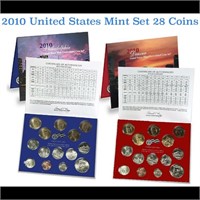 2010 United States Mint Set, 28 Coins Inside!