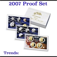 2007 United States Mint Proof Set 12 coins.