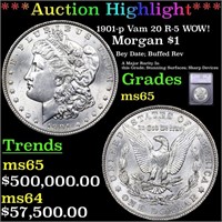 ***Auction Highlight*** 1901-p Morgan Dollar Vam 2