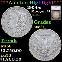 ***Auction Highlight*** 1904-s Morgan Dollar $1 Gr