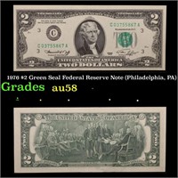 1976 $2 Green Seal Federal Reserve Note (Philadelp