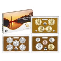 2015 Mint Proof Set In Original Case! 14 Coins Ins