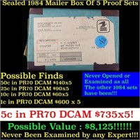 Original sealed box 5- 1984 United States Mint Pro