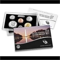 2019 United States Mint Silver Proof Set; 10 pcs,