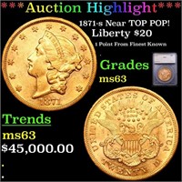 ***Auction Highlight*** 1871-s Gold Liberty Double