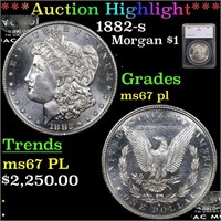 ***Auction Highlight*** 1882-s Morgan Dollar Near