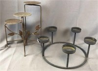 2 Metal Candle Holders