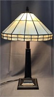 Antique Style Glass Shade Lamp