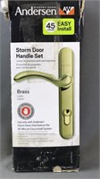 Nib Storm Door Handle Set Brass