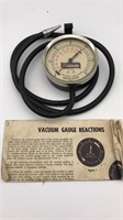Vintage Vacuum Gauge Auto Test Equipment