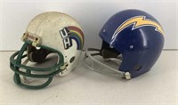 * Older replica display football helmets  Chargers