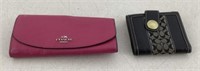 (2) Marked Coach wallets    Not authenticated/ No
