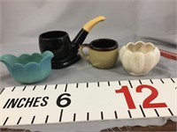 Van  Briggle, USA and other pieces pottery