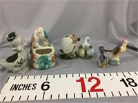 Bird figurines/ planters