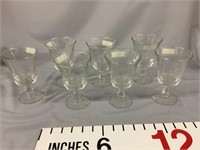 Century glass water goblets (7)
