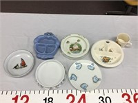 Baby child’s divided plates some condition issues