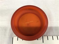 Art glass orange bowl