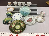 Fancy china cups/ saucers, plates