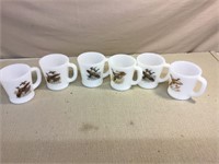 Fire King Vintage bird coffee mugs (6)