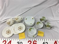 Royal sealy china cups/ saucers; creamora cups/