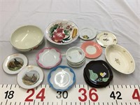 Porcelain/ glass bowls and plates
