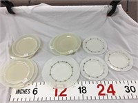 Vintage petal ware 9" plates (6),  petal ware