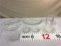 Glass serving pieces (8)