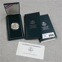 1990 Unc Silver Eisenhower Dollar Coin