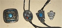 TURQUOISE BOLO TIES ! -UP-R