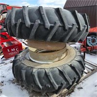 Pair of Duals w/ West Lake 18.4 x 34 Tires